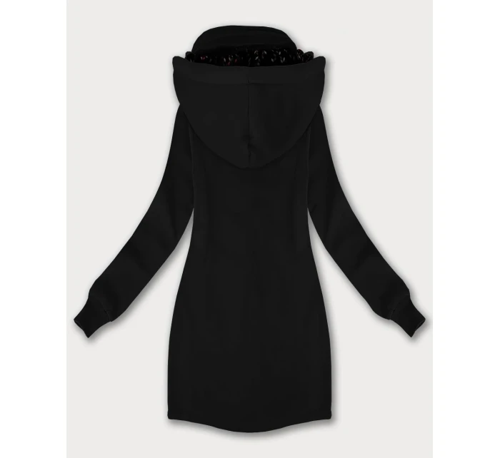 Dámska mikina so stojačikom a kapucňou LHD čierna (AMG-171)