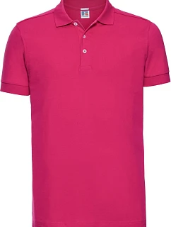 Pánské elastické piqué polo 10. fuchsia model 22473908 - Russell Athletic