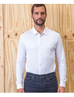 NEOBLU Basile Pánska košeľa s dlhým rukávom z piqué 24.3777 deep black NEOBLU Basile Pánska košeľa s dlhým rukávom z piqué 24.3777 deep black