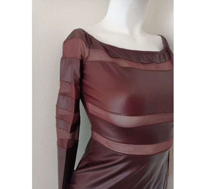 Dámské sexy šaty model 21222041 tmavě bordové - Koucla