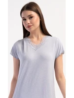 Dámska nočná košeľa s krátkym rukávom Snowflake