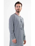 Pánská noční košile s dlouhým rukávem model 17742194 - Vienetta MAN Pánská noční košile s dlouhým rukávem model 17742194 - Vienetta MAN