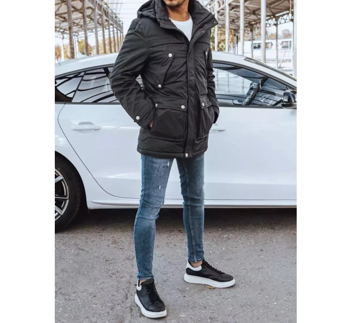 Pánská zimní bunda tmavě šedá Dstreet model 21966658 - FashionStreet