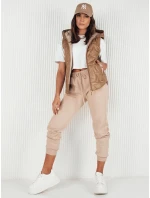 Dámska prešívaná vesta NICOLAS zlatá FashionStreet TY4119 Dámska prešívaná vesta NICOLAS zlatá FashionStreet TY4119