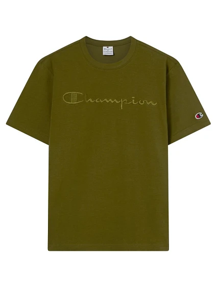 Pánské tričko SS Tee olive  pánské model 21479801 - CHAMPION