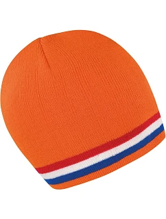 R Pletená čepice s pruhy 28. model 22424894 - Result Headwear