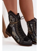 Dámské kotníkové boty z pravé kůže model 21714256 - Maciejka