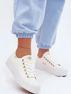 Dámské tenisky na platformě Lee Cooper LCW-26-31-4369 Bílé