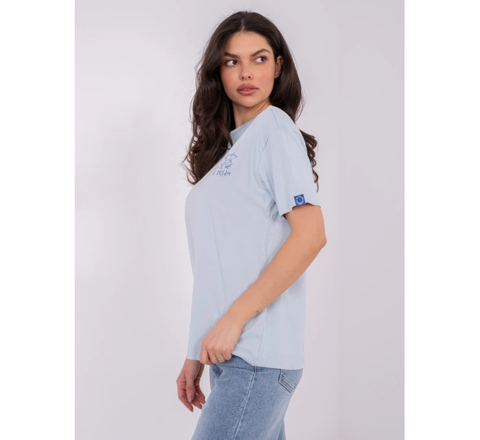 T shirt model 21821360 jasny niebieski - FPrice