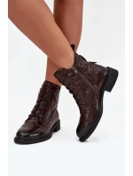 Dámske topánky Artiker - zateplené, prírodná koža, čokoláda Dámske topánky Artiker - zateplené, prírodná koža, čokoláda