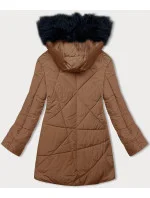 Dámska zimná bunda s kožušinou (V715)