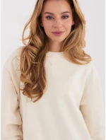 Bawełniana damska bluza basic Goodlookin ecru (A1047)
