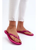 Ploché Elastické Dámské Žabky  Fuksie model 21661924 - Zaxy