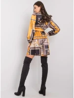 Šaty LC SK 22K 3050.06P čierno-žlté