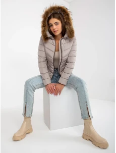 Dámska bunda NM KR P22 6627 03P tmavo lila