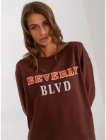 Mikina VI BL 3075.64P tmavo hnedá