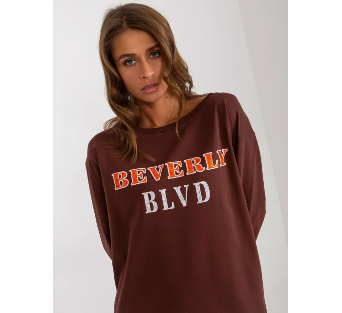 Mikina VI BL 3075.64P tmavo hnedá