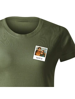 Personalizované dámské tričko s polaroidem