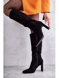 Čižmy na podpätku model 173449 Step in style