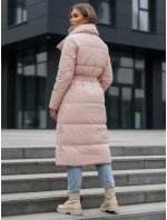 Dámsky prešívaný kabát FAVI ružový FashionStreet TY3090 Dámsky prešívaný kabát FAVI ružový FashionStreet TY3090