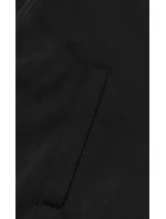 Dámska tepláková súprava s pruhmi čierno-limetková (KK0057)