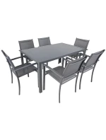 ZÁHRADNÝ STÔL 150x90x73 cm tmavosivý