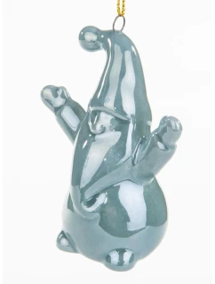 Vianočný Santa Claus CERAMIC BOMBLE 7,8 cm 1 ks