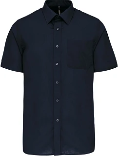 K Popelínová košile s krátkým rukávem 20.K navy model 22510452 - Kariban