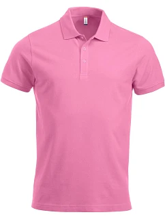 Classic S/S Pánské piqué polo z těžké bavlny bright pink model 22457173 - Clique