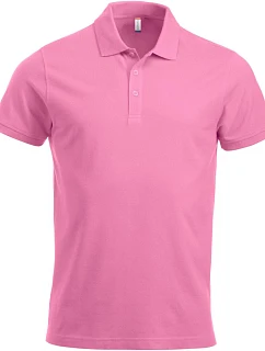 Classic S/S Pánské piqué polo z těžké bavlny bright pink model 22457173 - Clique