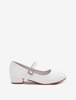 Dětské balerínky s páskem  Bílé model 22069559 - VINCEZA