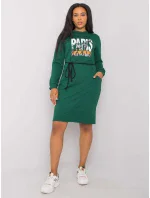 Šaty LK SK model 17355624 tmavě zelená - FPrice Šaty LK SK model 17355624 tmavě zelená - FPrice