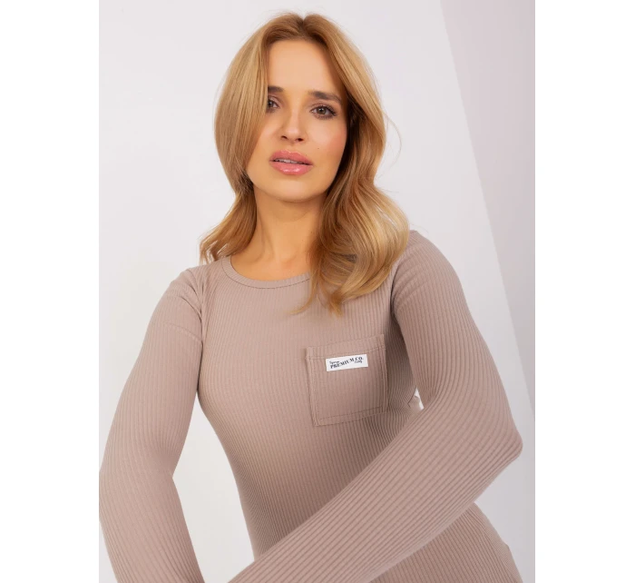 Bluzka RV BZ model 19069371 ciemny bezowy - FPrice