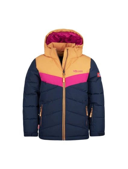 Dívčí zimní bunda s kapucí zateplená tmavě modrá model 21865683 - Trollkids
