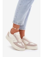 Dámské Tenisky Na Platformě Béžové model 21688256 - Boto