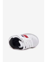 Buty Sportowe Sneakersy Dziecięce Ze Świecącą Podeszwą Biało-Czarne Arielle