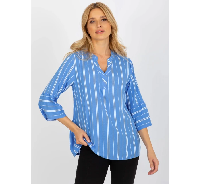 Dámská halenka model 18140208 modrá - FPrice Dámská halenka model 18140208 modrá - FPrice