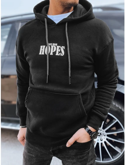 Pánská mikina s potiskem černá Dstreet model 21975438 - FashionStreet Pánská mikina s potiskem černá Dstreet model 21975438 - FashionStreet