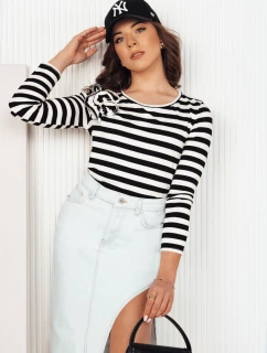 Dámska pruhovaná blúzka MORAS black FashionStreet RY2483