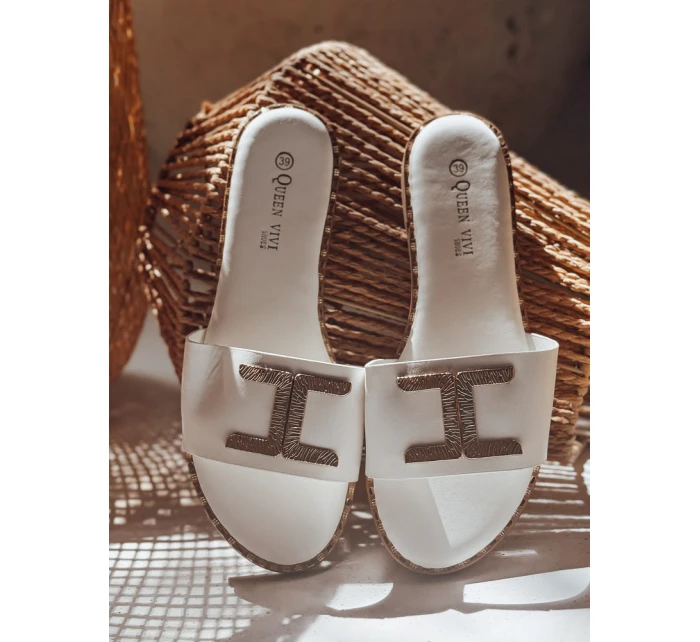 Dámske žabky GOLDISH white FashionStreet ZY0940