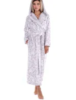 Dámsky župan Flora s kapucňou 3956 9103 dove grey - Vestis