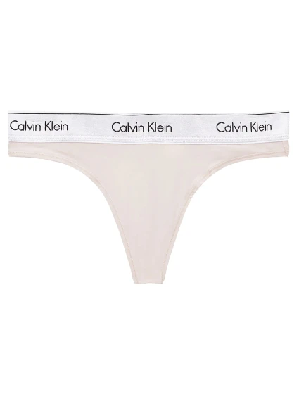 Dámske metalické tangá Modern Cotton QF6136E-VJS - Calvin Klein
