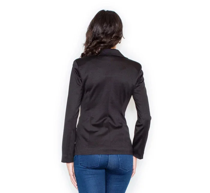 Dámské sako model 18644337 černé - Figl Dámské sako model 18644337 černé - Figl