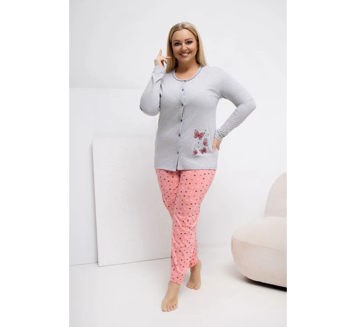 Pohodlné pyžamo pre plnoštíhly model 223305 Forever Pink