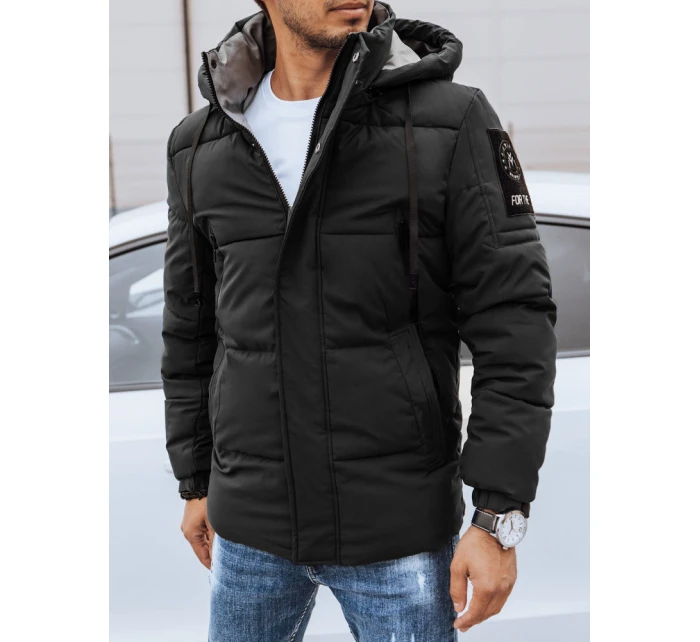 Pánská zimní prošívaná bunda černá Dstreet model 21970063 - FashionStreet
