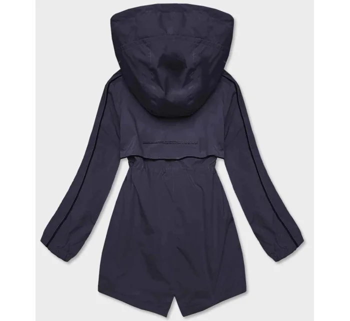 Tmavě modrá tenká dámská bunda s podšívkou model 18019142 - S'WEST