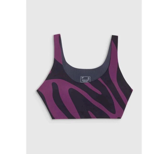 Podprsenka na jogu a pilates so strednou podporou 4F 4FWSS25USBAF165-50A dámske Podprsenka na jogu a pilates so strednou podporou 4F 4FWSS25USBAF165-50A dámske