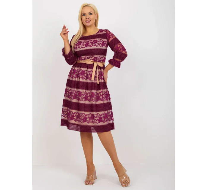 Dámske šaty LK SK 507356 šaty.01 fialová