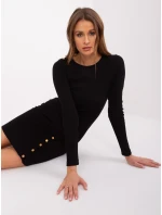 Šaty RV SK model 16215934 černá - FPrice Šaty RV SK model 16215934 černá - FPrice