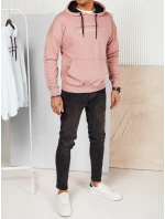 Pánská růžová mikina s potiskem Dstreet model 21976138 - FashionStreet